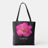Vilt Pen Pink Rose - Gepersonaliseerde Trendy Tote Bag (Achterkant)