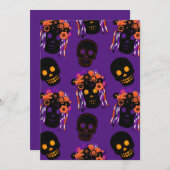 Vilt Style Sugar Skulls Verjaardag van de Doden (Voorkant / Achterkant)