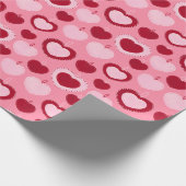 vilten harten cadeaupapier (Hoek)