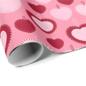 vilten harten cadeaupapier (Rol Hoek)