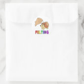 vilten ronde sticker (Tas)