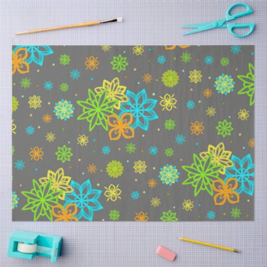 Vilten Tip Bloemen - Emmy Pattern Tissuepapier (Craft)