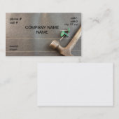 viltnagels met hamer visitekaartje (Voorkant / Achterkant)