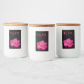 Viltpen-roos Voedselcontainer Etiket (Flessen)