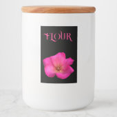 Viltpen-roos Voedselcontainer Etiket (Voorkant)