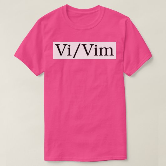 Vim Pronouns T-shirt (Design voorkant)