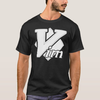 Vim Vi IMproof White Logo Script Text T-Shirt Cla