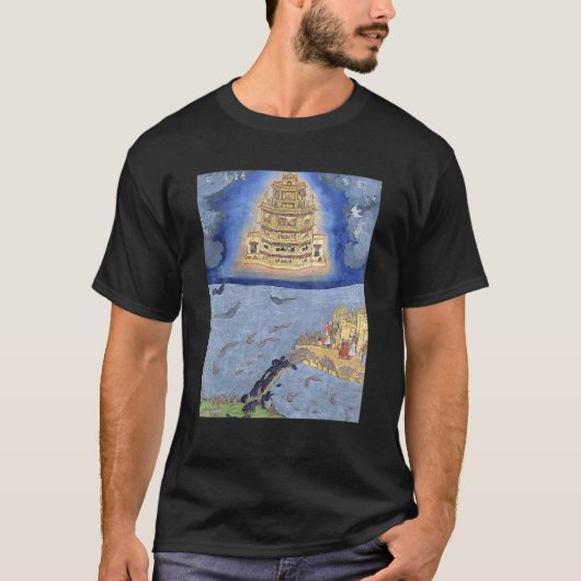Vimana Hindoeïsme Hindoe Vliegpaleis Sanskriet Jai T-shirt (Voorkant)