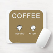 vimrod-koffieverslaafde muismat (Met muis)