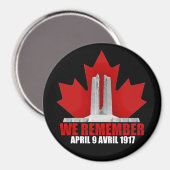 Vimy Ridge We herinneren ons Magneet (Voorkant / Achterkant)