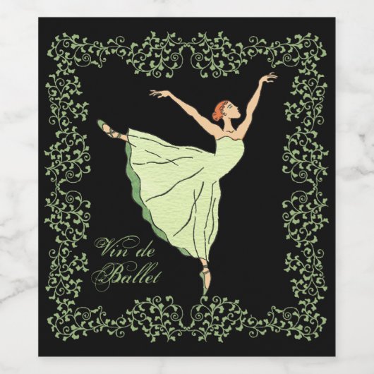 Vin de Ballerina Grace Wijn Etiket (Enkel label)