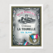 Vin De Bordeaux Wine LabelEurope Briefkaart (Voorkant)