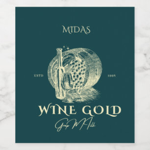 Vin de haute qualité MIDAS Wijn Etiket