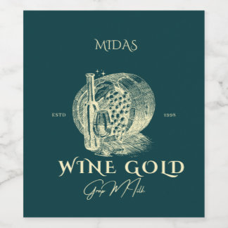 Vin de haute qualité MIDAS Wijn Etiket