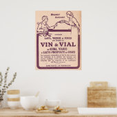 Vin de injectieflacon geneesmiddel en poster (Keuken)