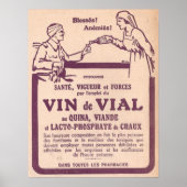 Vin de injectieflacon geneesmiddel en poster (Voorkant)
