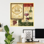 Vin Francais Poster (Thuiskantoor)