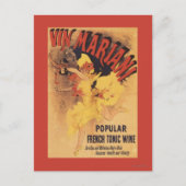 Vin Mariani Dancing Girl Pesting Wine Briefkaart (Voorkant)