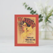 Vin Mariani Dancing Girl Pesting Wine Briefkaart (Staand voorkant)