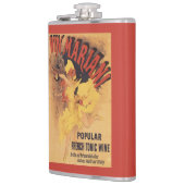 Vin Mariani Dancing Girl Pesting Wine Heupfles (Links)