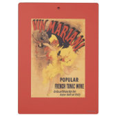 Vin Mariani Dancing Girl Pesting Wine Klembord (Achterkant)