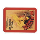 Vin Mariani Dancing Girl Pesting Wine Magneet (Horizontaal)