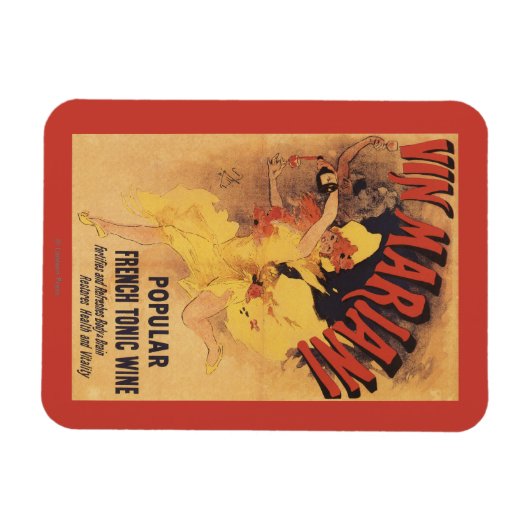 Vin Mariani Dancing Girl Pesting Wine Magneet (Horizontaal)