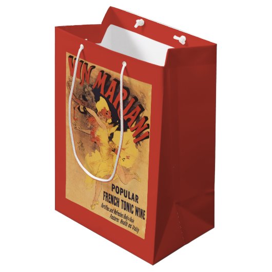 Vin Mariani Dancing Girl Pesting Wine Medium Cadeauzakje (Voorkant Gekanteld)