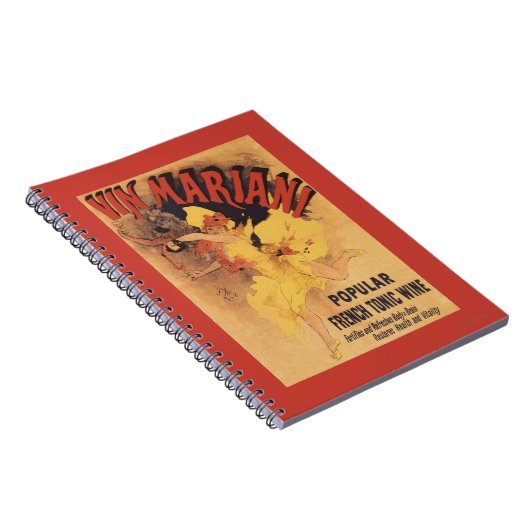 Vin Mariani Dancing Girl Pesting Wine Notitieboek (Rechterzijde)