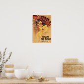 Vin Mariani Dancing Girl Pesting Wine Poster (Keuken)