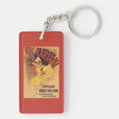 Vin Mariani Dancing Girl Pesting Wine Sleutelhanger (achterkant)