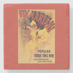 Vin Mariani Dancing Girl Pesting Wine Stenen Onderzetter