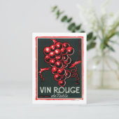 Vin Rouge De Table Wine LabelEurope Briefkaart (Staand voorkant)