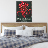Vin Rouge De Table Wine LabelEurope Canvas Afdruk (Insitu (Slaapkamer))