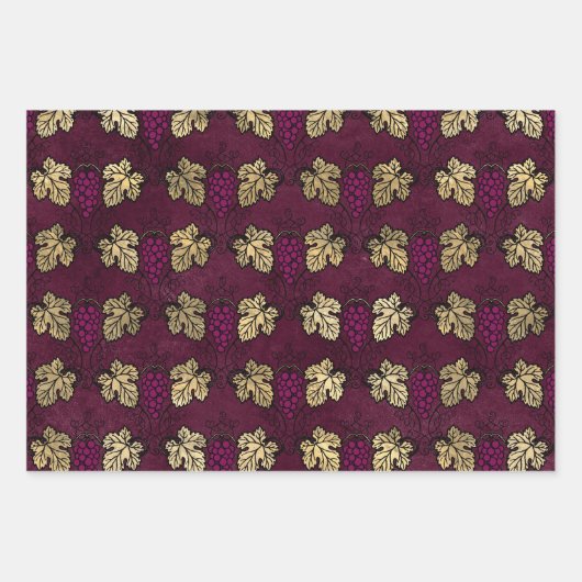 Vin Rouge Franse rode wijn Inpakpapier Vel (Voorkant 2)