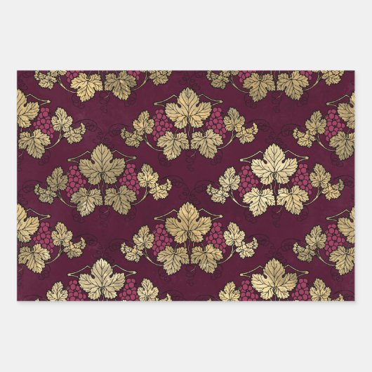 Vin Rouge Franse rode wijn Inpakpapier Vel (Voorkant)