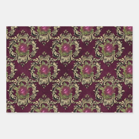 Vin Rouge Franse rode wijn Inpakpapier Vel (Voorkant)