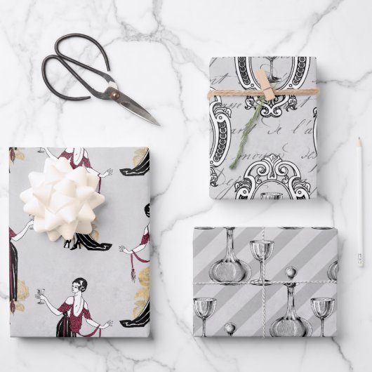 Vin Rouge Franse wijn Inpakpapier Vel (Voorkant)