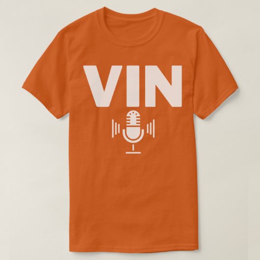 Vin Scully Microfoon 13 T-shirt (Design voorkant)