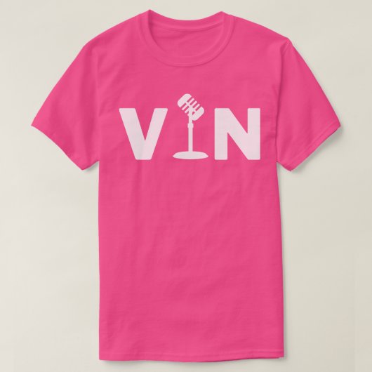 Vin Scully Microfoon 3 T-shirt (Design voorkant)