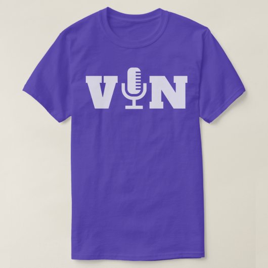 Vin Scully Microfoon 9 T-shirt (Design voorkant)