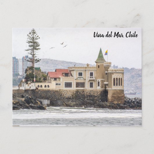 Viña del Mar, Chili, El Castillo Wulff Briefkaart (Voorkant)