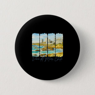 Vina Del Mar Chili Reispenseelstreek Vina Del Mar Ronde Button 5,7 Cm