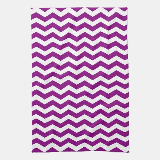 Vina Del Mar Paarse Wave Chevron Theedoek (Verticaal)