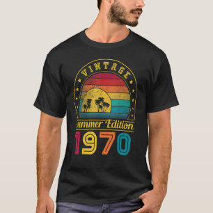 Vinage 1970 Verjaardag  Retro Zomereditie T-shirt