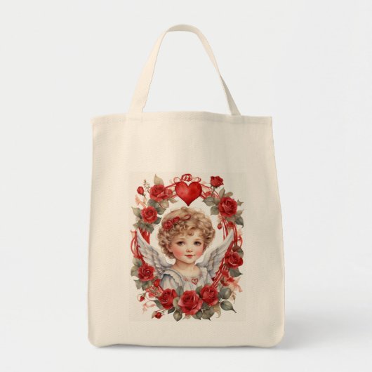 Vinage cupido Canvas tas (Voorkant)