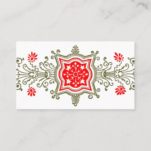 Vinage Daisy Element aangepaste tabel Kaarten Plaatskaartje (Achterkant)