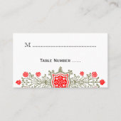 Vinage Daisy Element aangepaste tabel Kaarten Plaatskaartje (Voorkant)