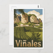 Viñales Cuba Vintage Briefkaart (Voorkant / Achterkant)