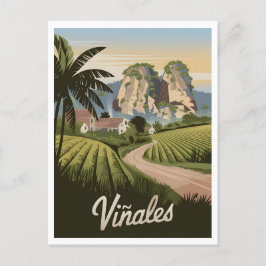 Viñales Cuba Vintage Briefkaart